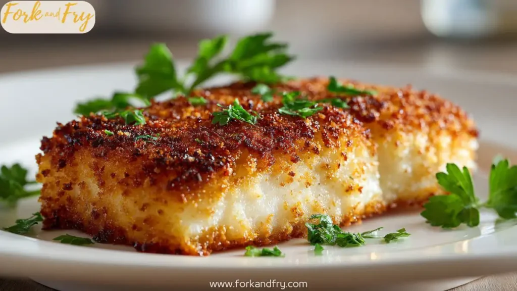 Crispy Parmesan Crusted White Fish