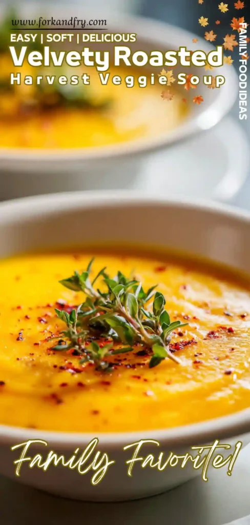 Fall-inspired soup with rich color and creamy texture