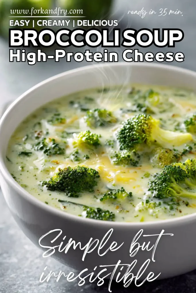 High Protein Broccoli Cheddar Vegetarian Broccoli Cheddar Soup