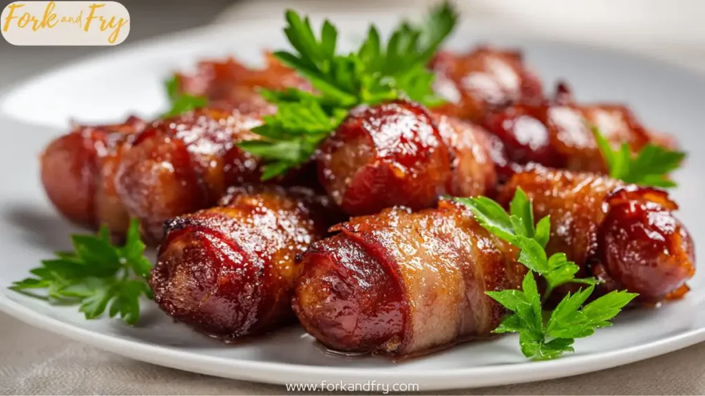 Sweet & Smoky Beef Bacon Wrapped Little Smokies