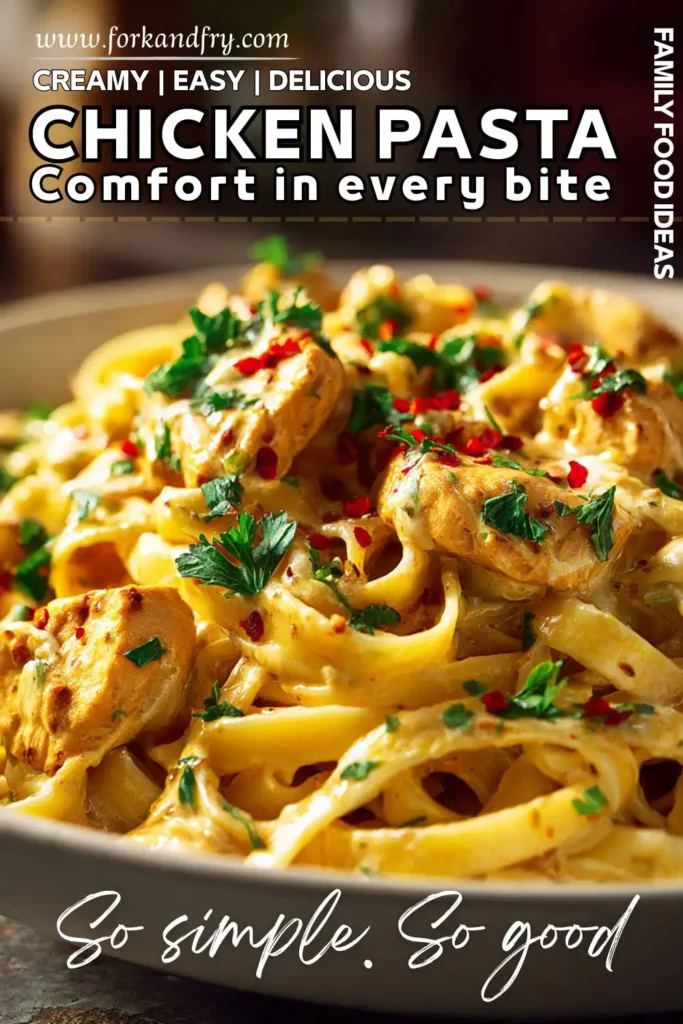 Creamy Crock Pot Chicken Pasta