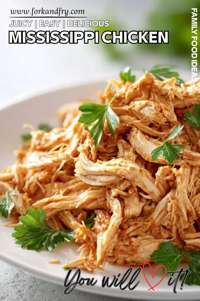 Easy Crockpot Mississippi Chicken Juicy chicken with tangy peppers and rich butter