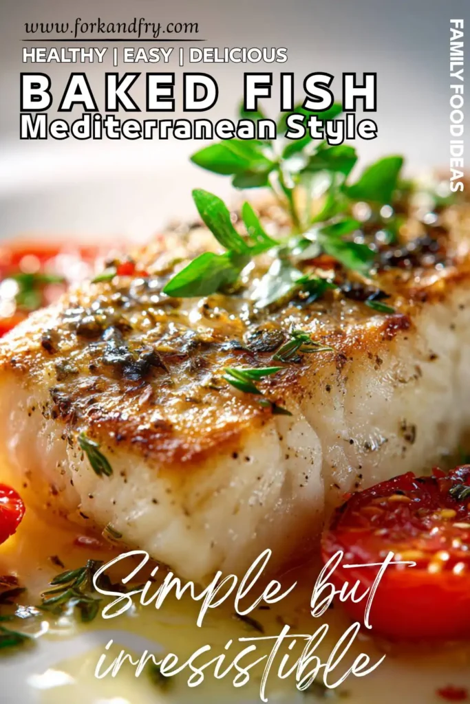 Easy Mediterranean Baked Fish – Oven Dinner Easy Mediterranean Baked Fish – Oven Dinner