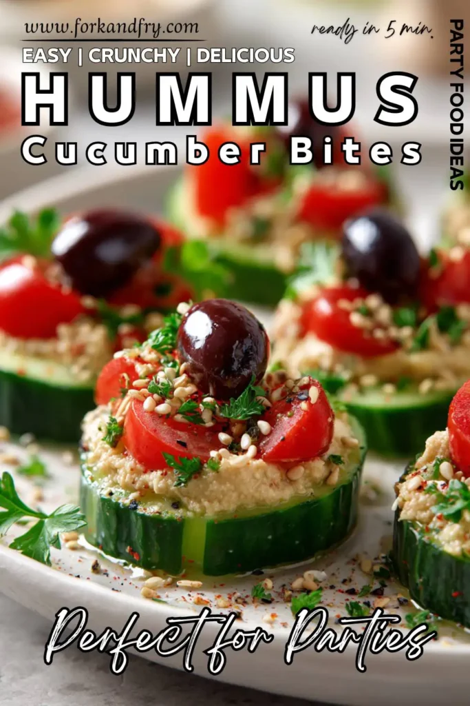 Fresh Hummus Bites for Brunch or Parties
