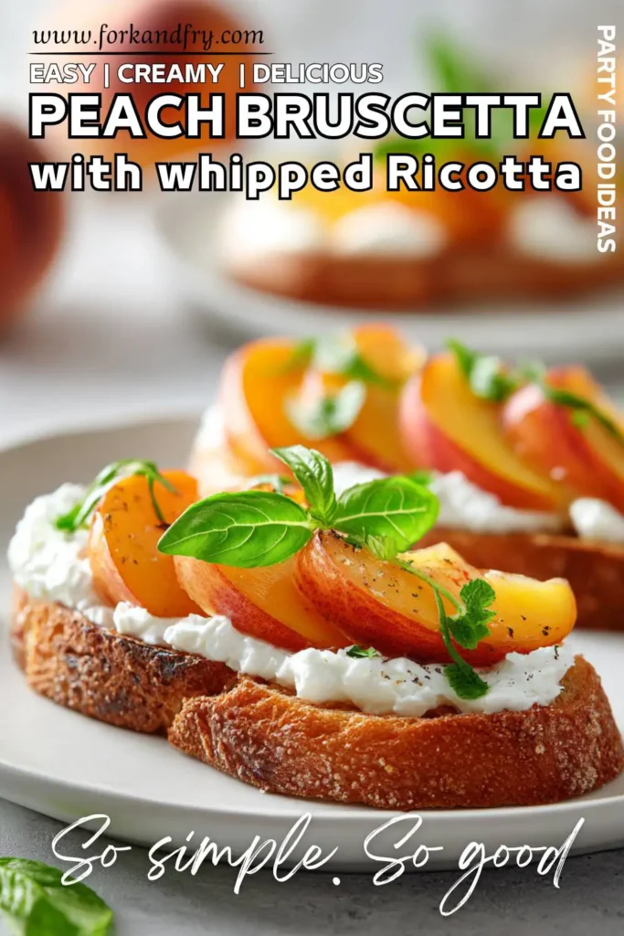 Fresh Peach Crostini with Garlic Butter Toast Fresh Peach Crostini with Garlic Butter Toastn