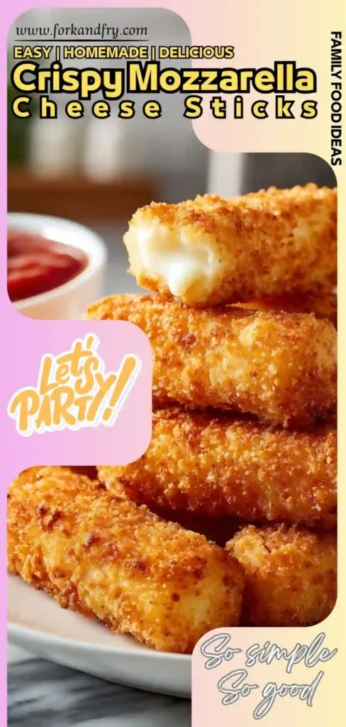 Gooey Mozzarella Bites Quick Party Recipe Cheese sticks with melted middle and marinara sauce