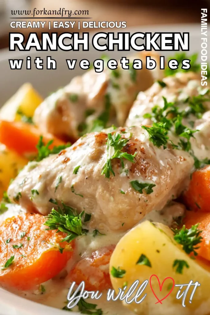 Slow Cooker Ranch Chicken with Veggies Slow Cooker Ranch Chicken with Veggies
