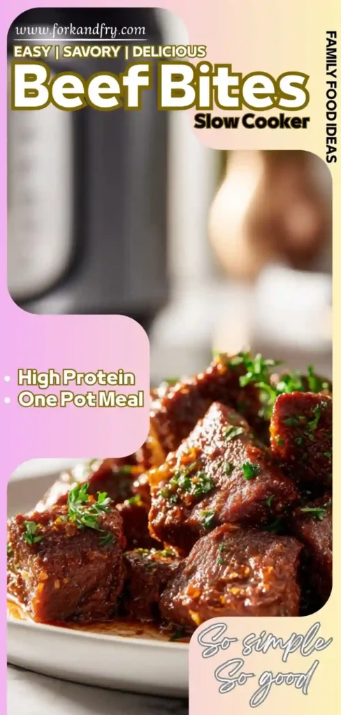 Tender steak cubes slow-cooked in garlic butter, garnished with fresh herbs, plated for a cozy fall meal.