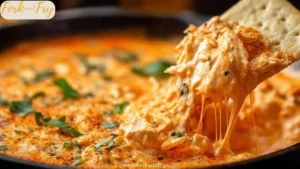 Savory Stovetop Buffalo Chicken Dip