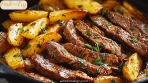 Garlic Butter Steak and Potatoes Skillet