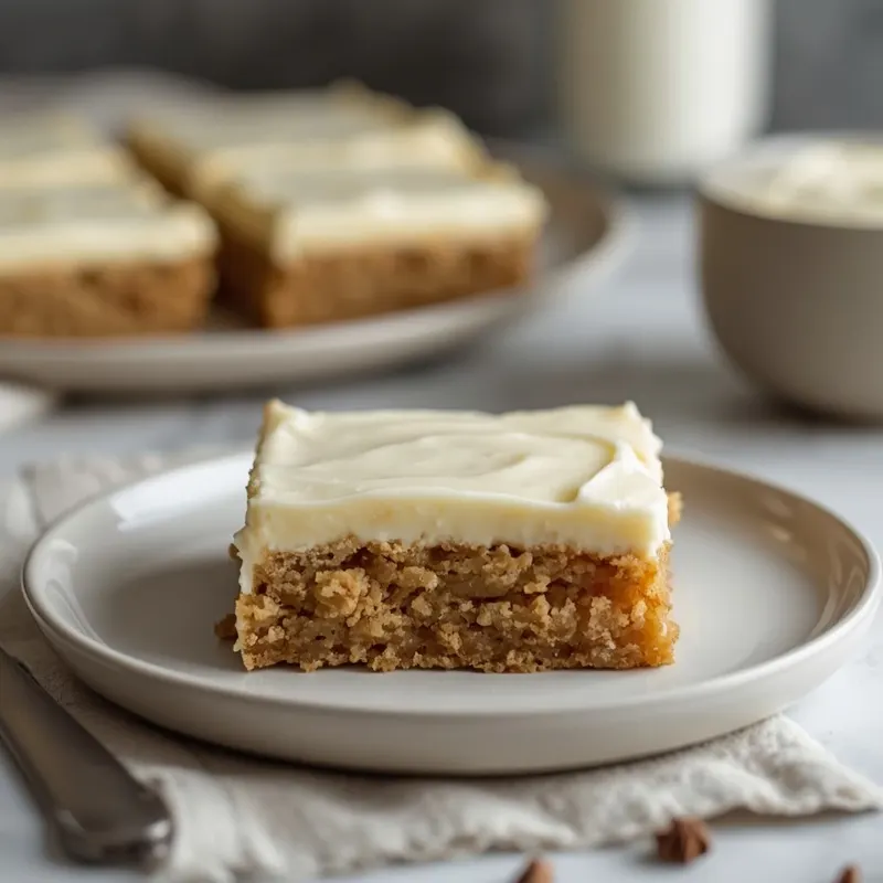 Soft Fall Sugar Cookie Bars with Creamy Frosting Soft Fall Sugar Cookie Bars with Creamy Frosting
